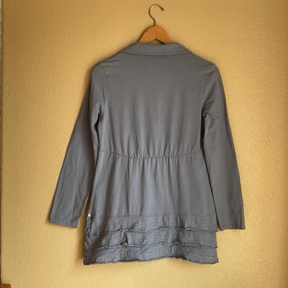 Neon Buddha Ruffled-Hem Four Button Tunic - Sz Sm - Picture 7 of 7